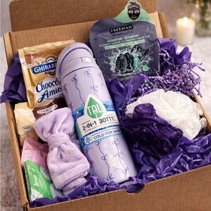 Self Care Gift Box 💜 Spa Gift Set | Relaxation Care Package | Birthday Gift